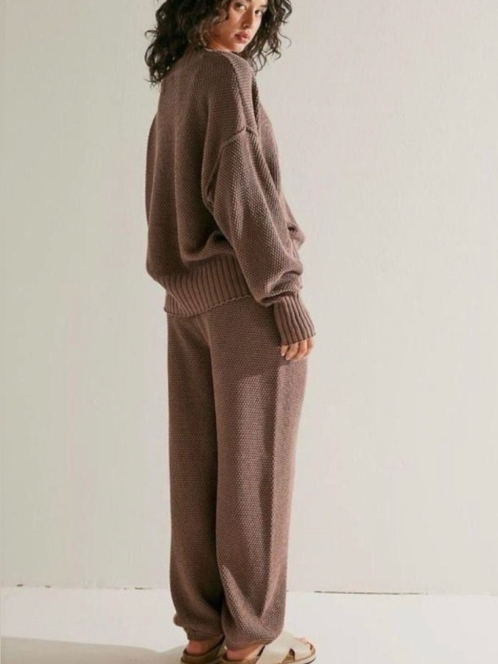 *NWT* 
Free People Charcoal Knit Cardigan & Pants Set - Picture 8 of 16